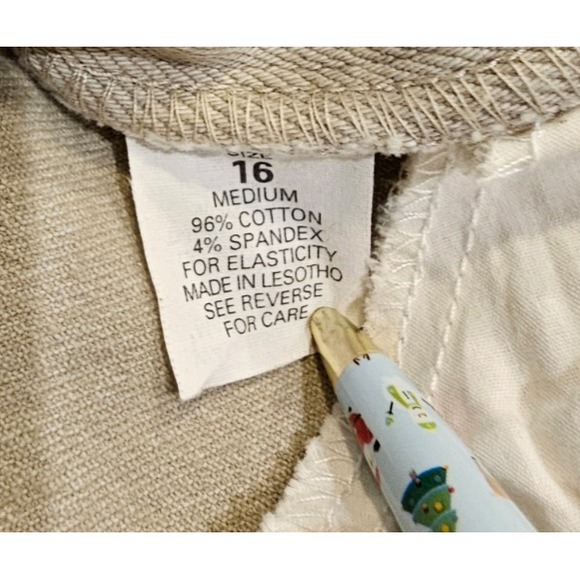 Gloria‎ Vanderbilt Women's Jeans Tan Size 16 Medium - Picture 7 of 7